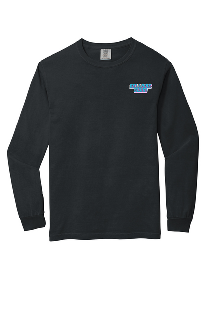 Bellaire Cardinals Swim & Dive - Retro  Long sleeve Comfort Colors Tee-Black