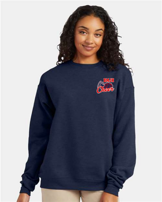 Berry Miller Cheer- Embroidered BMJH Cheer Crewneck Sweatshirt