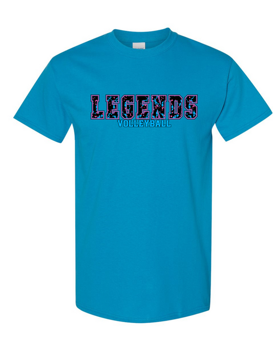 BSA-Legends Volleyball Cotton Tee-Blue