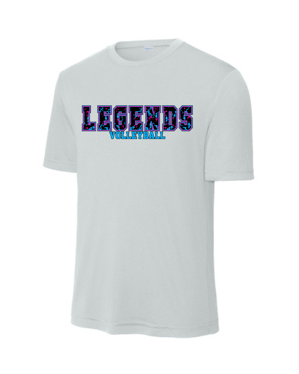 BSA-Legends Volleyball Performance Tee-silver