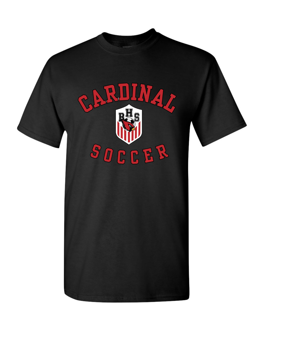 Bellaire Cardinals Soccer Cotton Tee- Black