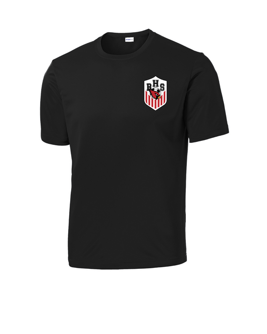 Bellaire Cardinals Soccer Crest-Black Performance Tee