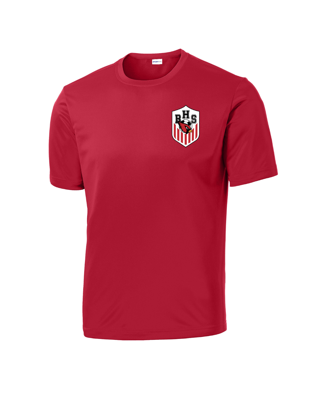 Bellaire Cardinals Soccer Crest-Red Performance Tee