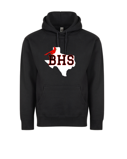Bellaire Cardinals- Texas Soccer Hoodie- Black