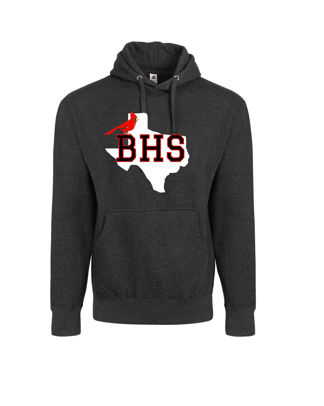 Bellaire Cardinals- Texas Soccer Hoodie- Heather Charcoal