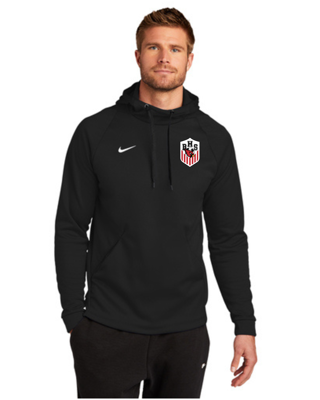 Bellaire Cardinals- Nike Soccer Crest Hoodie- Black
