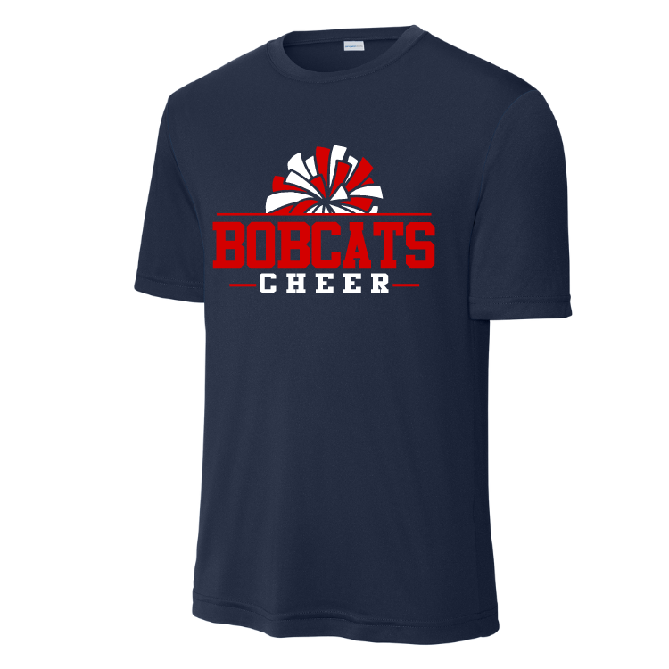 Berry Miller Cheer- Bobcats Cheer 2024 Performance Tee- Navy