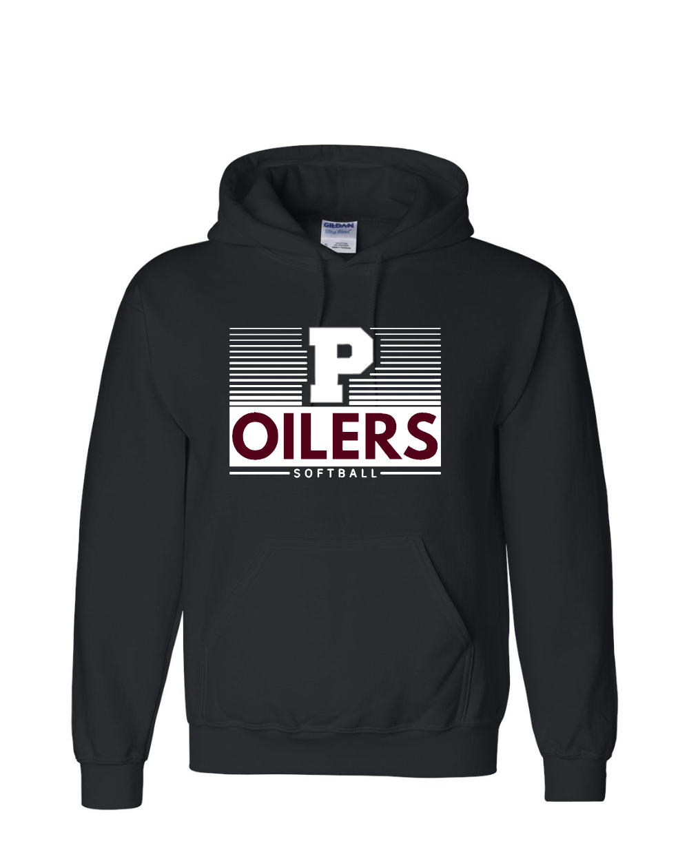 PHS Softball-P Oiler softball Cotton blend Hoodie