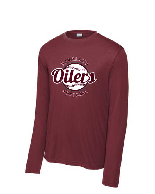 PHS Softball-Pearland Oilers Softball  Long sleeve Performance Tee