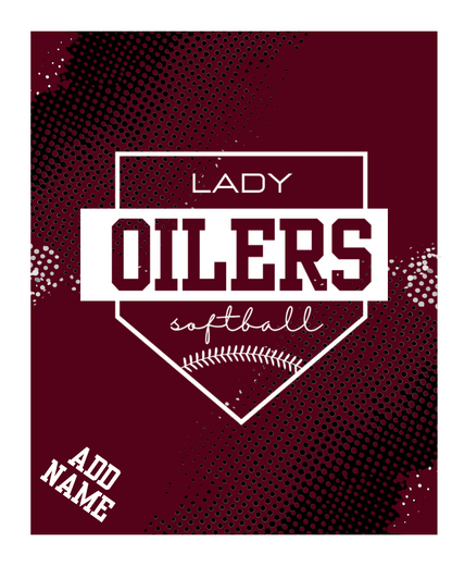 PHS Softball-Lady Oilers Softball Team Blanket
