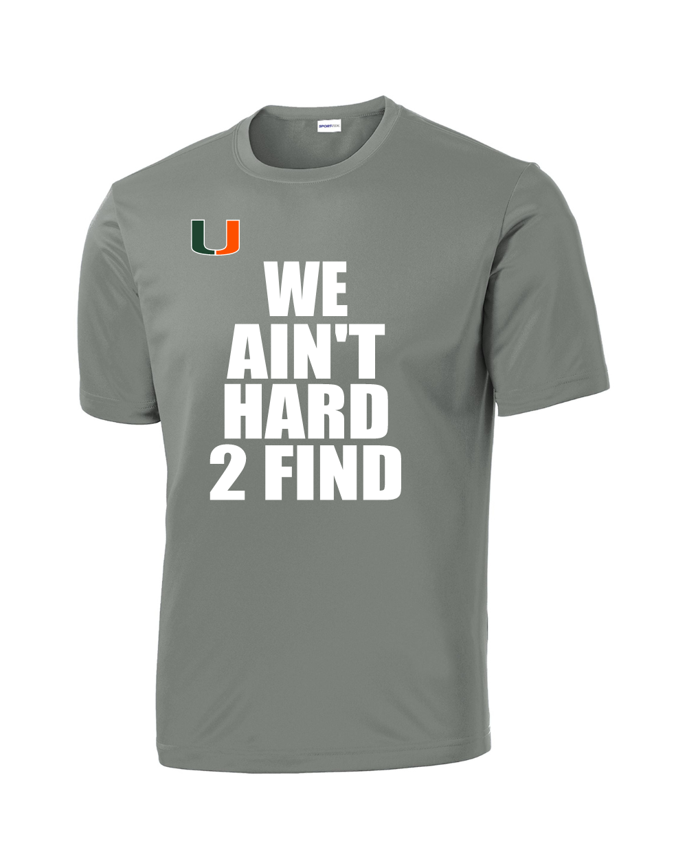 Pearland Canes- We Ain't Hard 2 Find- Grey SS Performance Tee