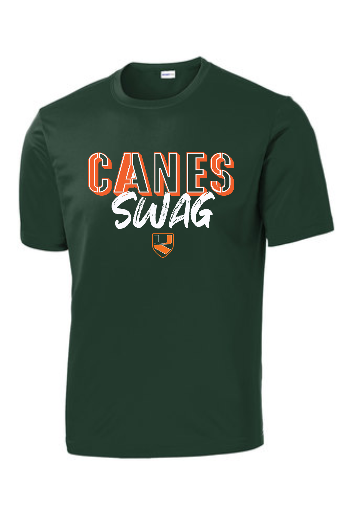 Pearland Canes- Canes Swag- Green Performance Tee