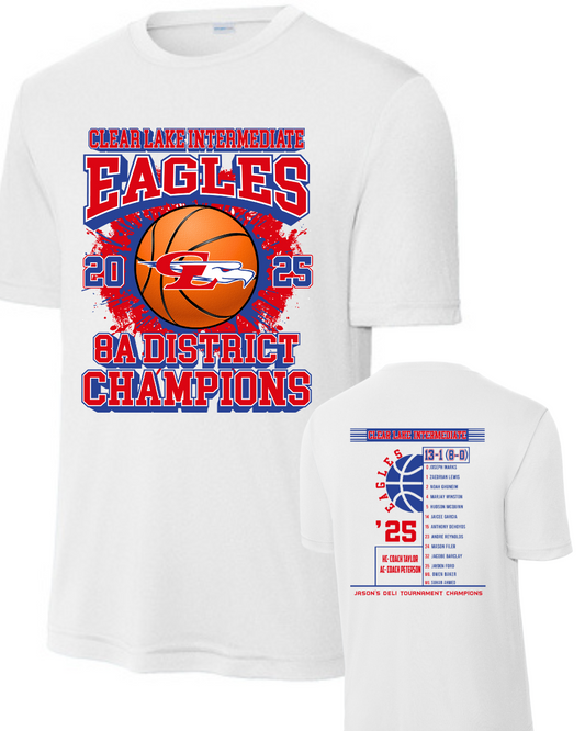 Clear Lake Intermediate- 2024 District Basketball Champion Performance Tee