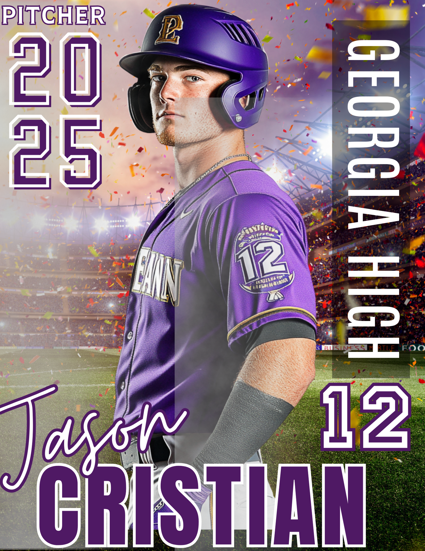 Graduation- Senior Sign- Sports Themed