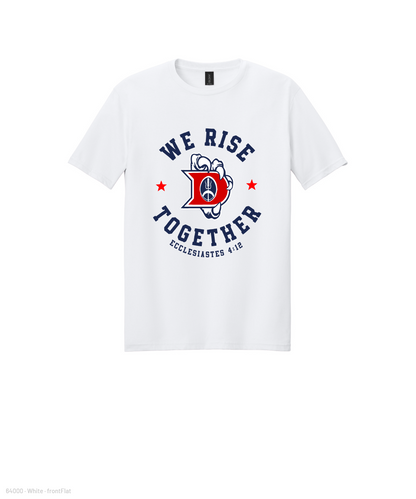 Dawson Football Booster Club- We Rise Together Cotton Tee - White