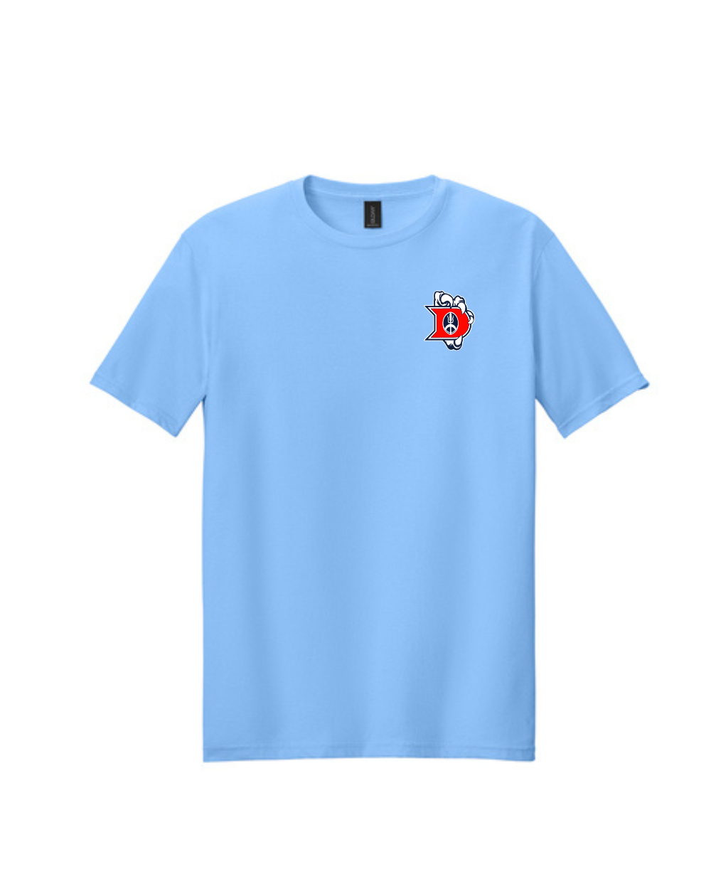 Dawson Football- Iron Sharpens Iron  Short Sleeve Cotton Tee- Light Blue