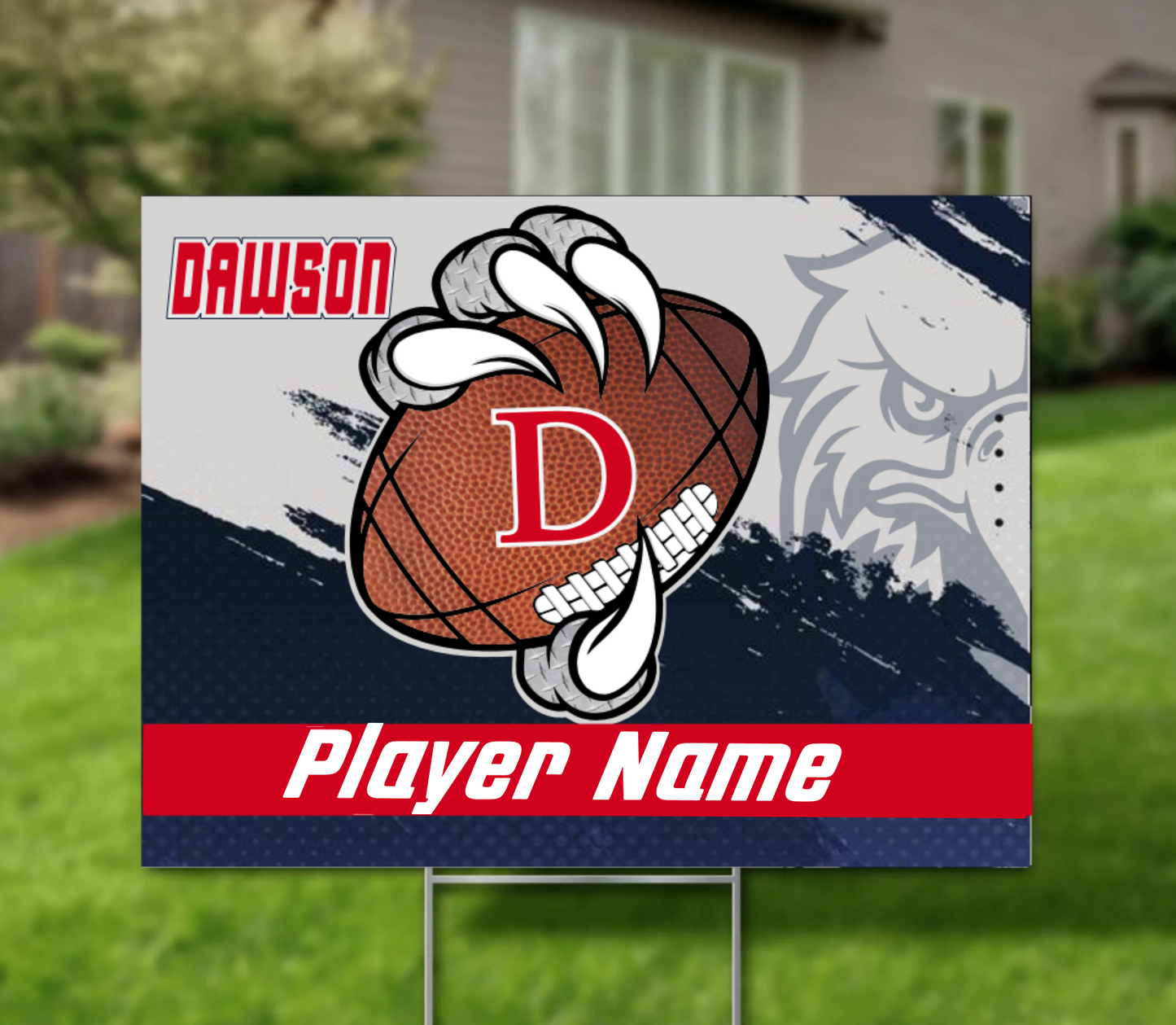 Dawson Football Yard Sign 2024