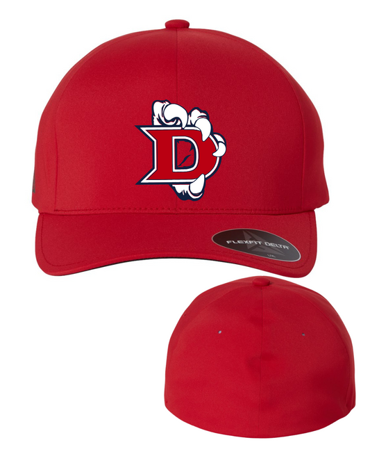 Dawson HS-  Flexfit Stretch Hat- Red