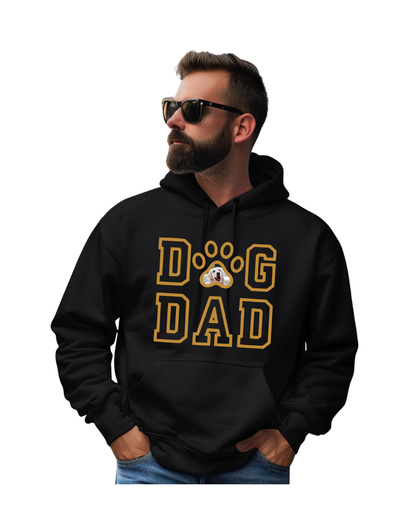 Gift- Dog Dad Embroidered Dog Photo  Hoodie