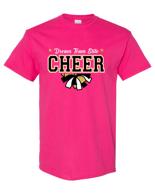 Dream Team Elite-Dream Team Cheer Tee-Pink