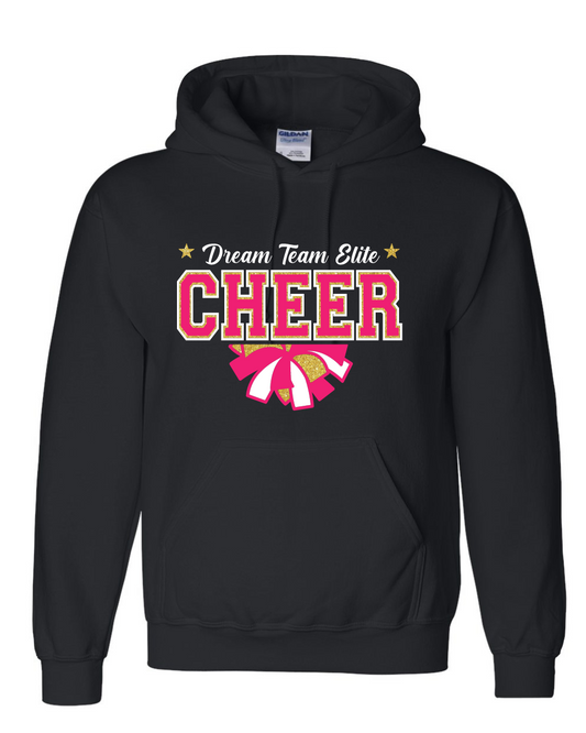 Dream Team Elite-Dream Team Cheer Hoodie- Black