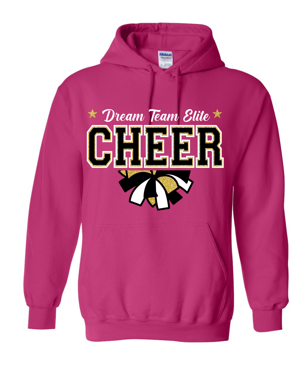 Dream Team Elite-Dream Team Cheer Hoodie- Pink