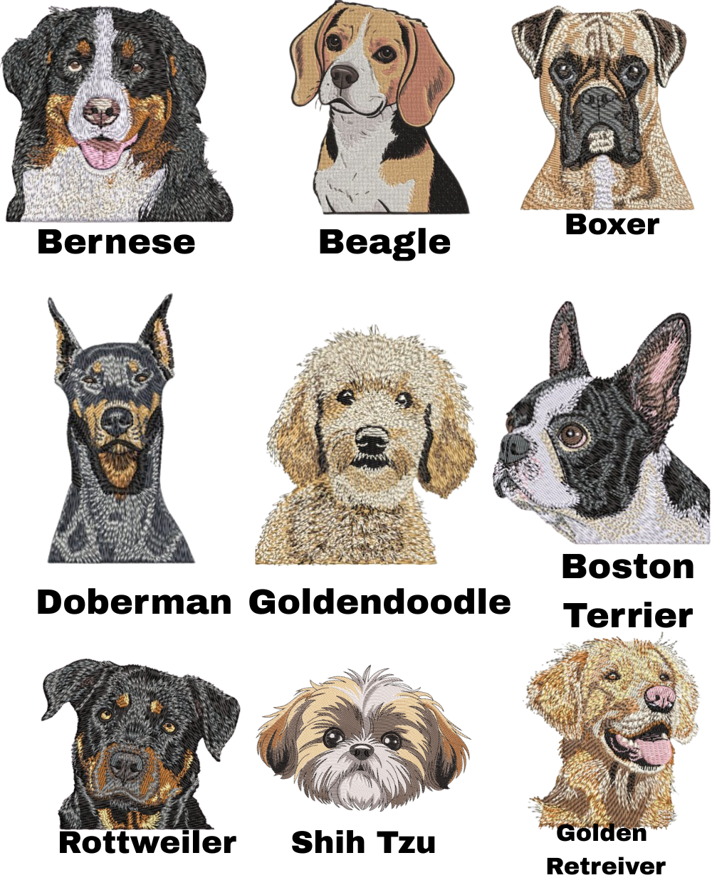 Pet Lovers- Embroidered Dog Sweatshirt