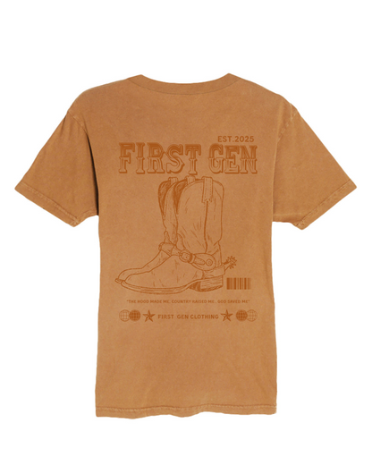 First Gen- First Gen Boots Vintage Tee