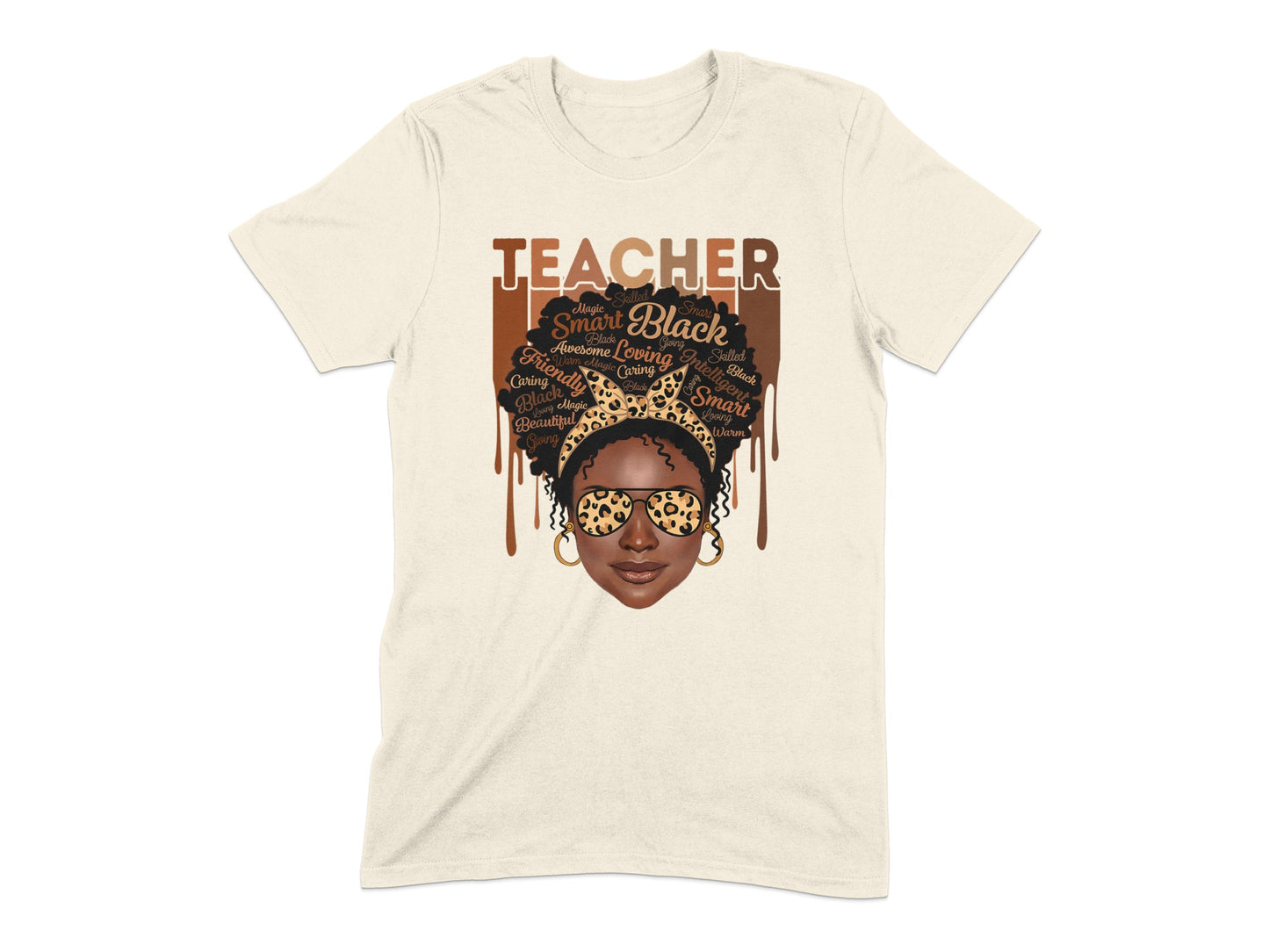 Teacher- Melanin Dripping Teacher Graphic Tee