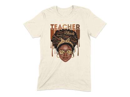 Teacher- Melanin Dripping Teacher Graphic Tee