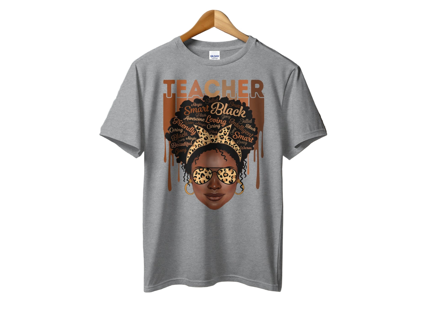 Teacher- Melanin Dripping Teacher Graphic Tee