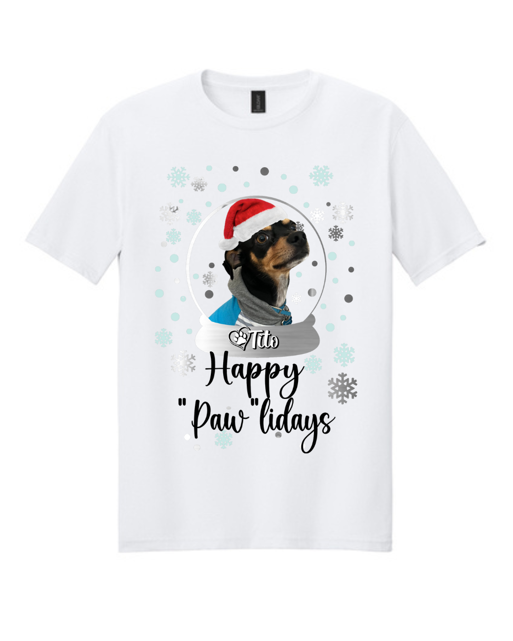 Christmas- Happy "Paw"lidays Christmas Tee