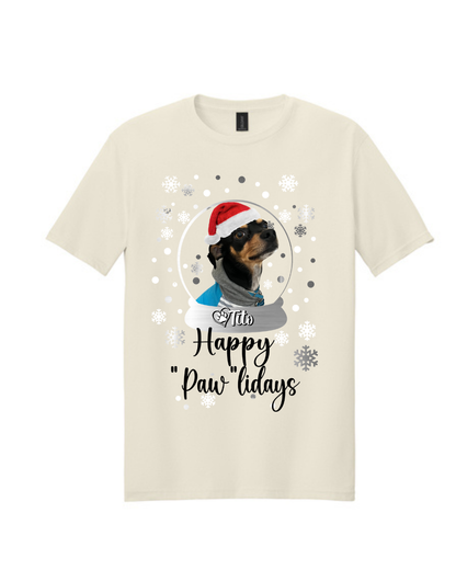 Christmas- Happy "Paw"lidays Christmas Tee