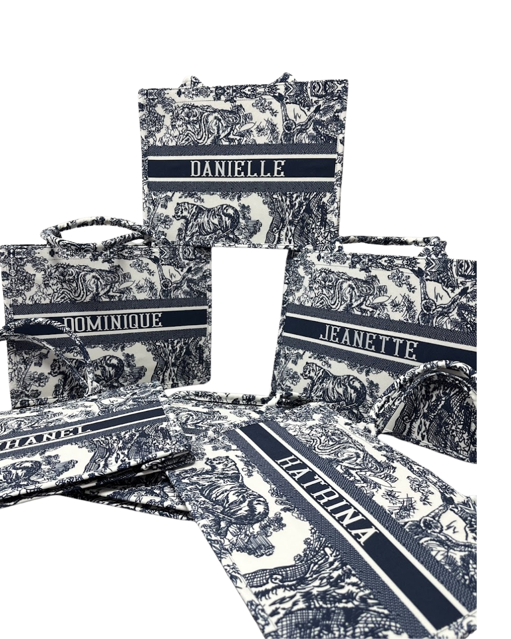 Gift- Fashion Linen Jacquard Book Tote Bag