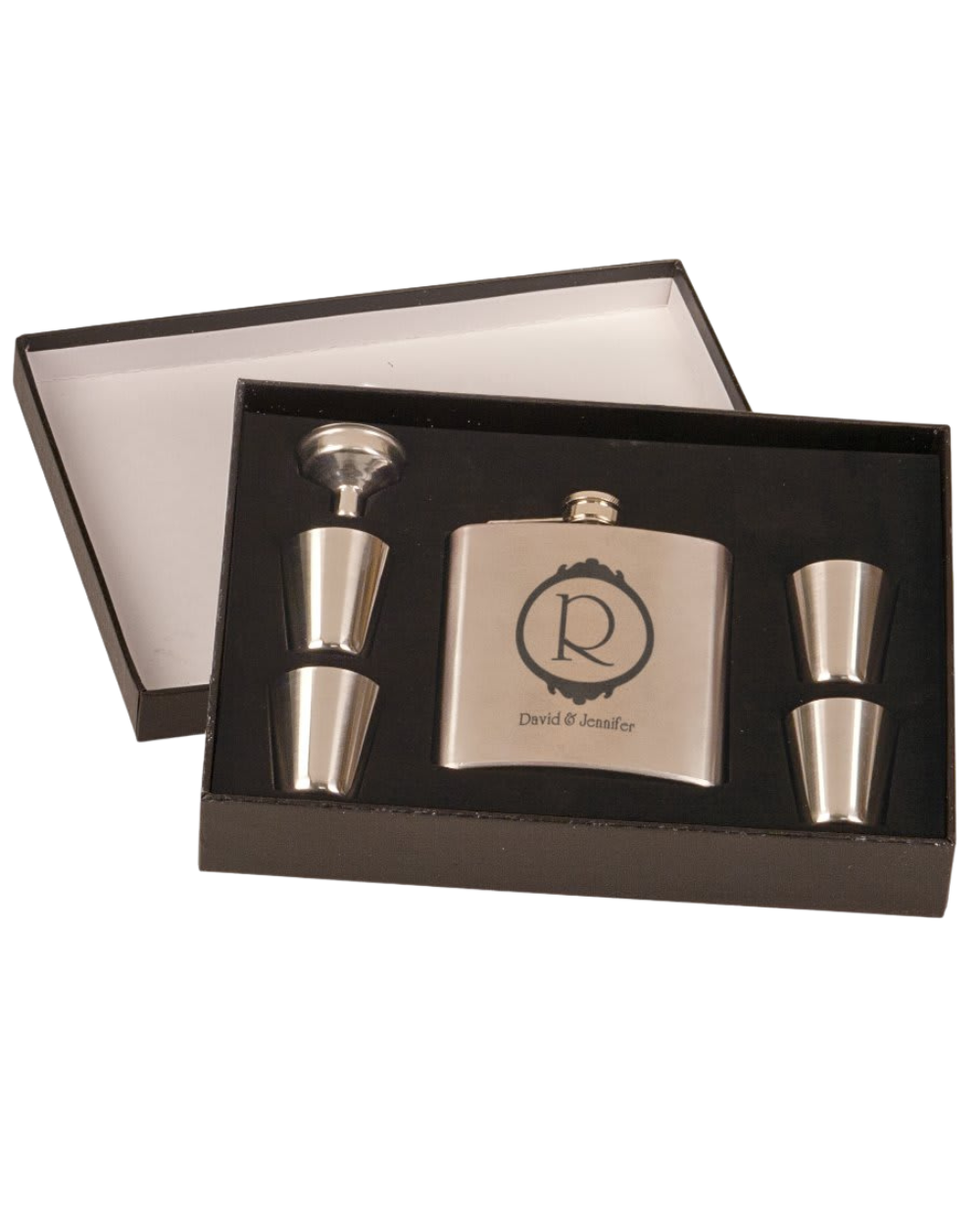 Gift- Laser Engraved  Flask Gift Set