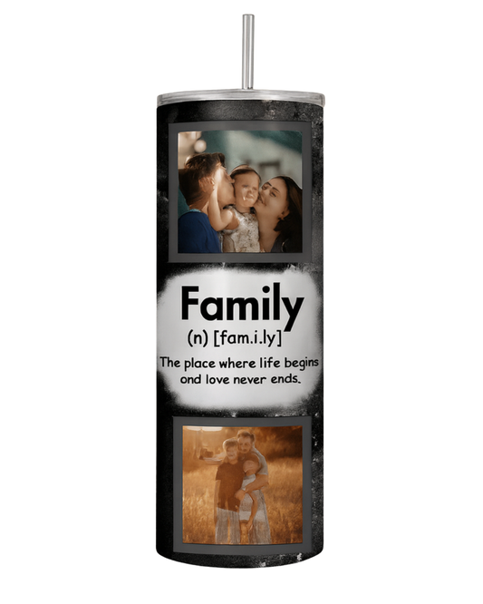 Gift - Family Photo Skinny Tumbler
