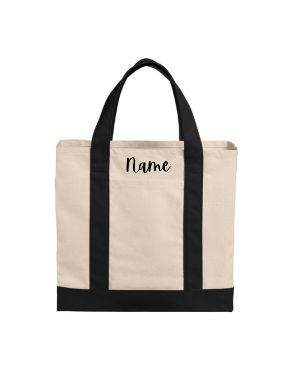 Gift - Embroidered Canvas Two-Tone Tote
