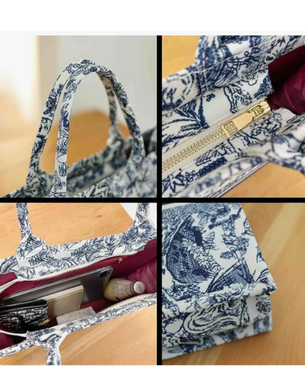 Gift- Fashion Linen Jacquard Book Tote Bag