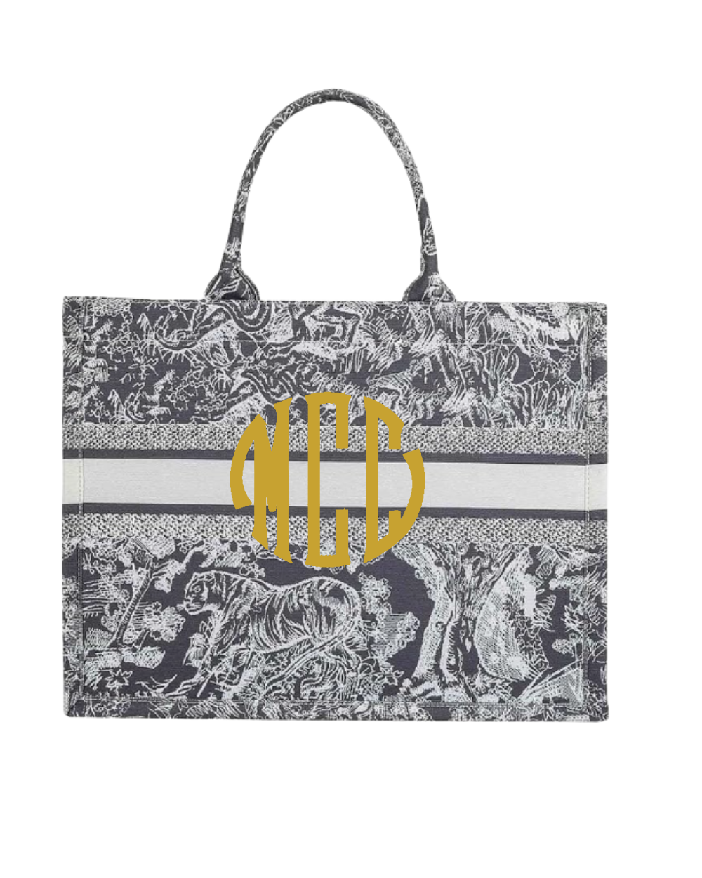 Gift- Fashion Linen Jacquard Book Tote Bag