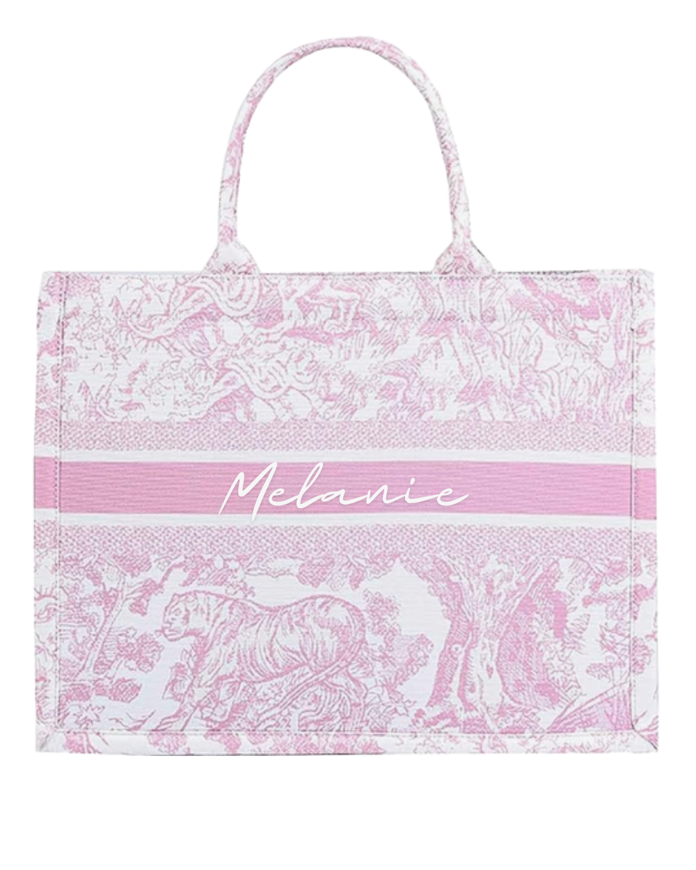 Gift- Fashion Linen Jacquard Book Tote Bag