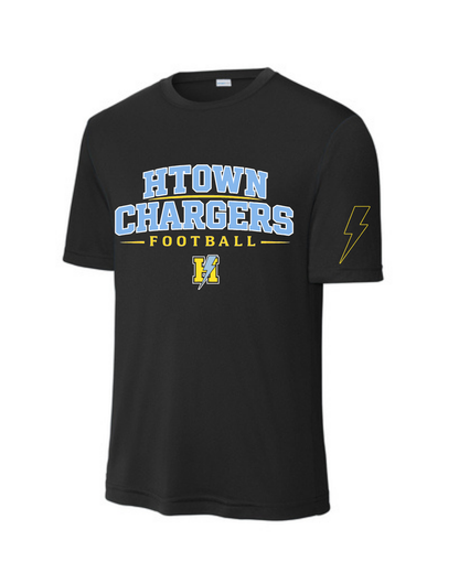 HTown Chargers Football & Cheer -HTOWN Chargers Football  Performance Tee   - Black