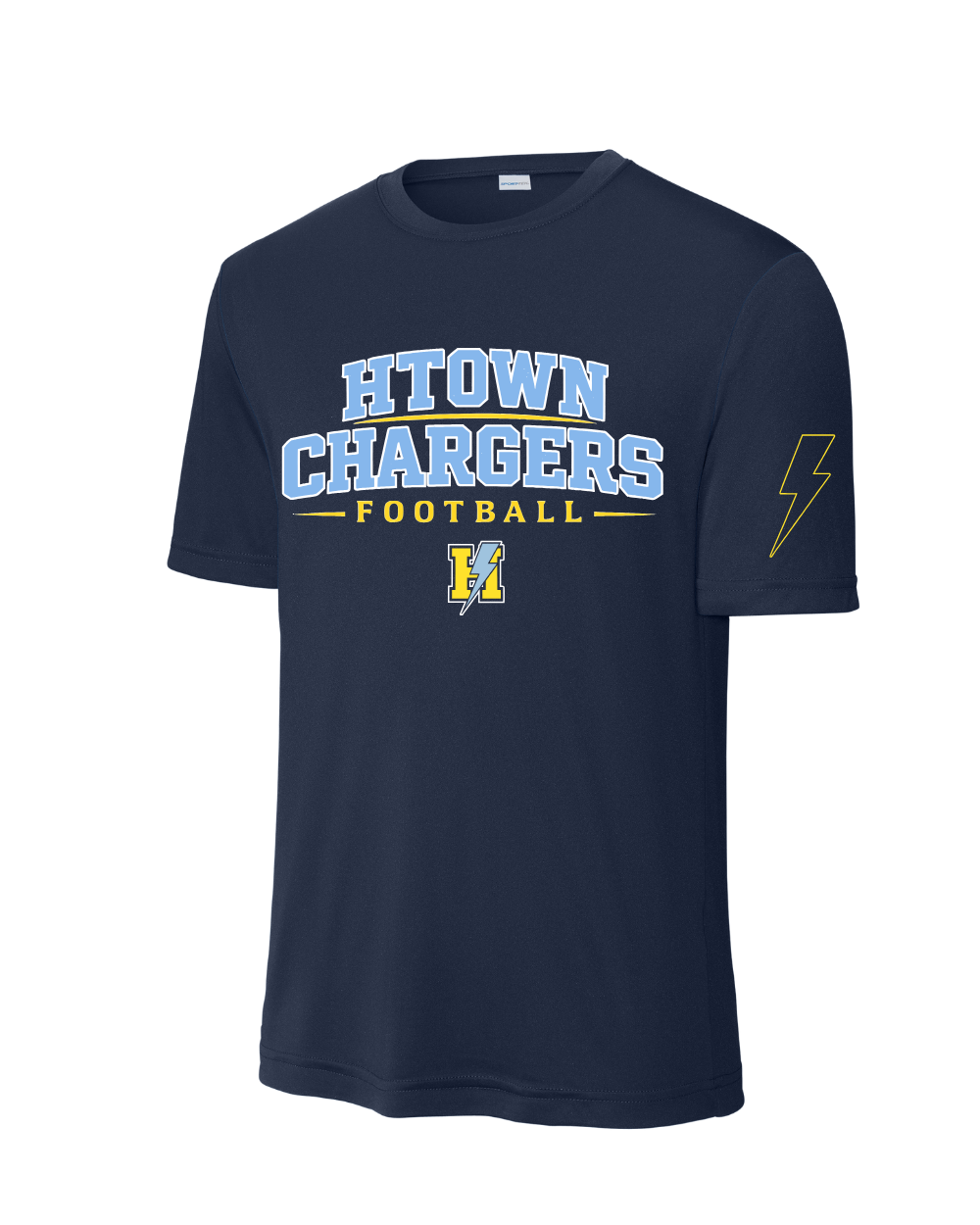 HTown Chargers Football & Cheer -HTOWN Chargers Football  Performance Tee   - Navy