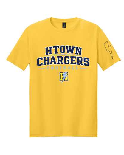 HTown Chargers Football & Cheer -HTOWN Chargers Football  Cotton Tee  - Daisy