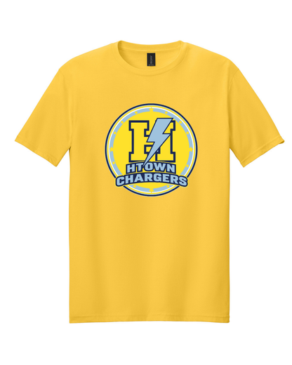 HTown Chargers Football & Cheer -Chargers Logo Cotton Tee  - Daisy