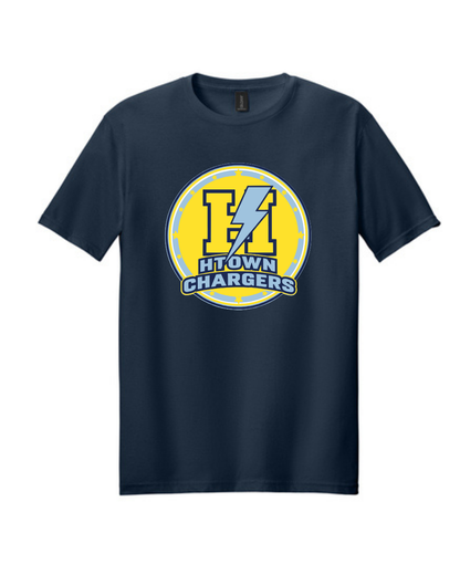 HTown Chargers Football & Cheer -Chargers Logo Cotton Tee  - Navy