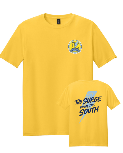 HTown Chargers Football & Cheer -Chargers Surge of the South Cotton Tee - Daisy