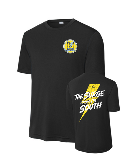 HTown Chargers Football & Cheer -Chargers Surge of the South Performance Tee    - Black