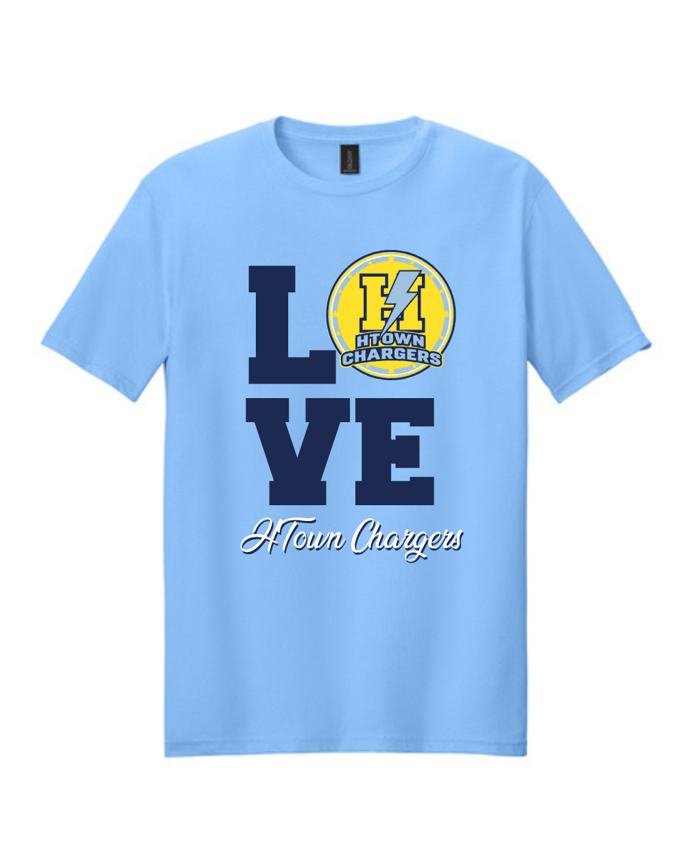 HTown Chargers Football & Cheer- Love Cheer Cotton Tee