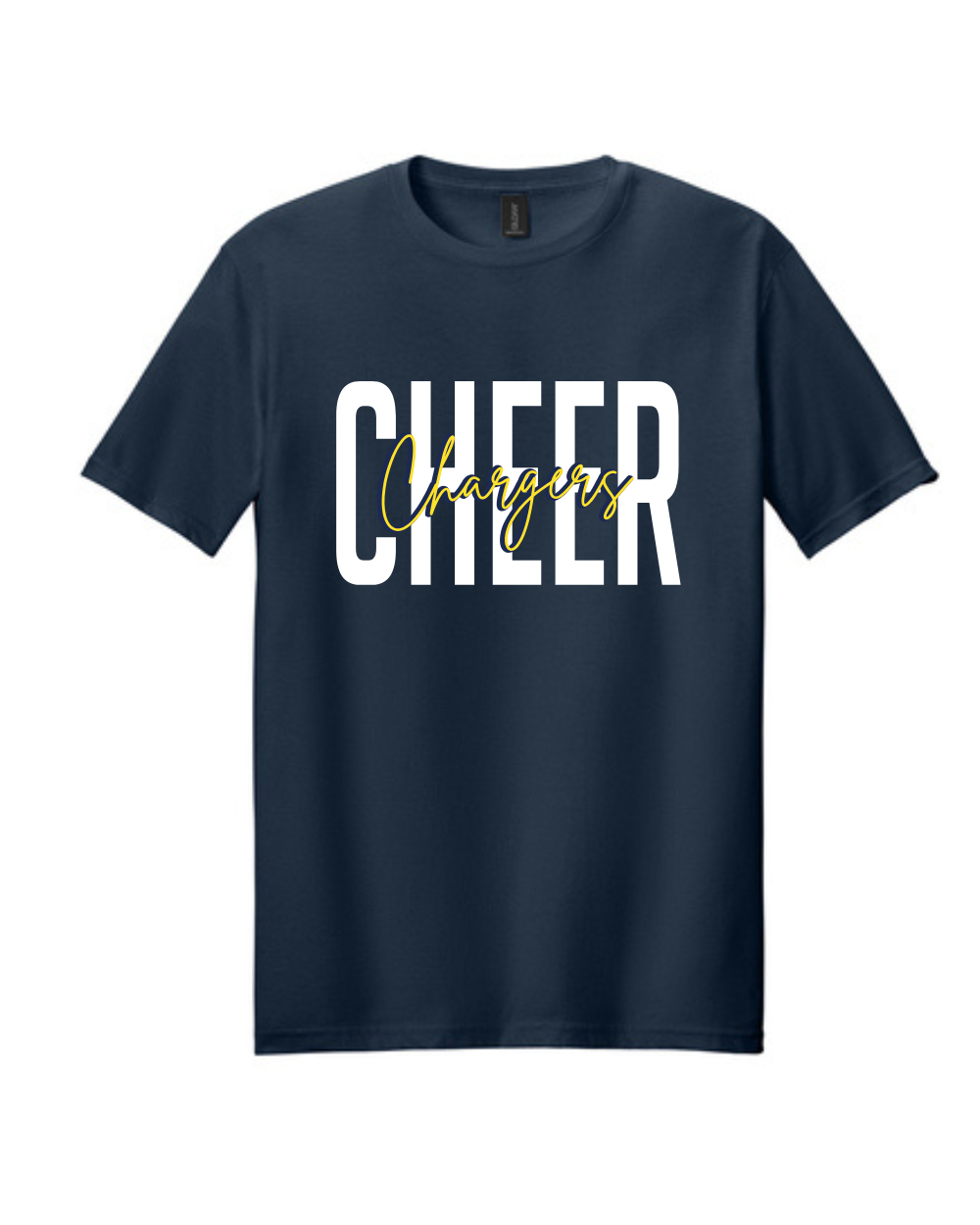 HTown Chargers Football & Cheer- Chargers Cheer Script Center Cotton Tee
