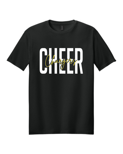 HTown Chargers Football & Cheer- Chargers Cheer Script Center Cotton Tee